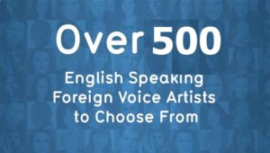 English speaking foreign voice artists